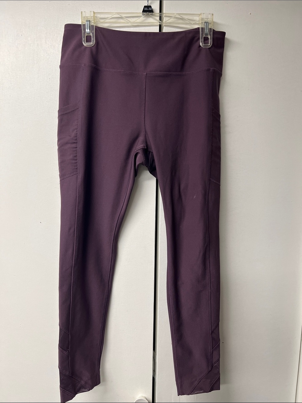 Mondetta Plum Purple Kids Leggings with Side Pockets